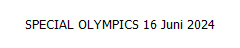 SPECIAL OLYMPICS 16 Juni 2024