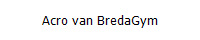 Acro van BredaGym 